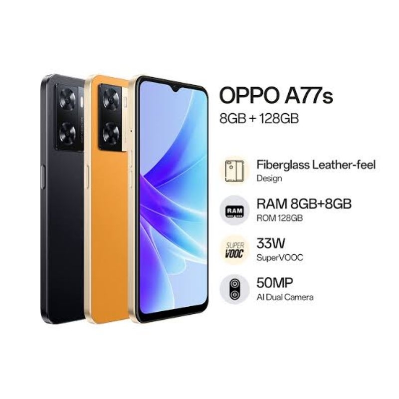 Oppo A77S ram  8/128 GB garansi resmi original