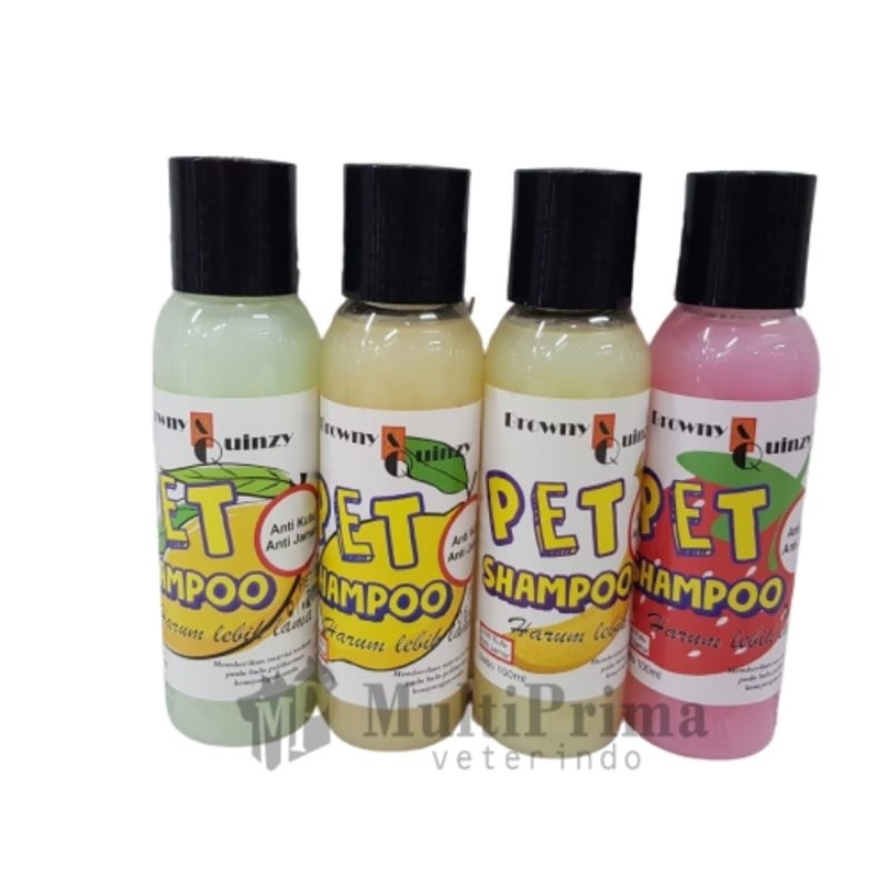 Shampoo BROWNY&QUINZY 100ml Shampo Kucing Anjing Cat Dog Grooming