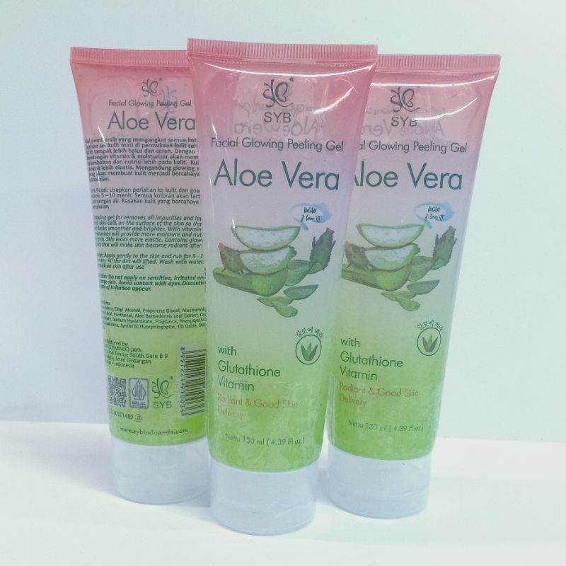 [ 3 pcs ] SYB PELLING GEL ALOEVERA ORIGINAL BPOM