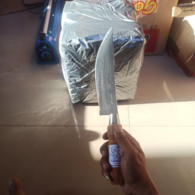 Molen_Legit Pisau Daging Baja Pisau Potong Seset Daging/Ayam Cahaya