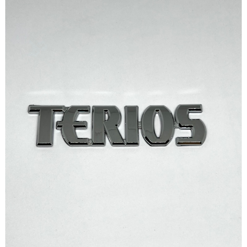 emblem tulisan TERIOS lama chrome