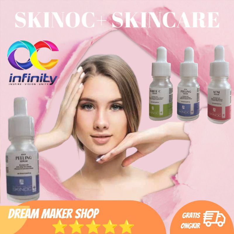 NEW SERUM SKINCARE SKINOC+ AHA PELLING,ACNE SERUM, WHITE C By OURCITRUS