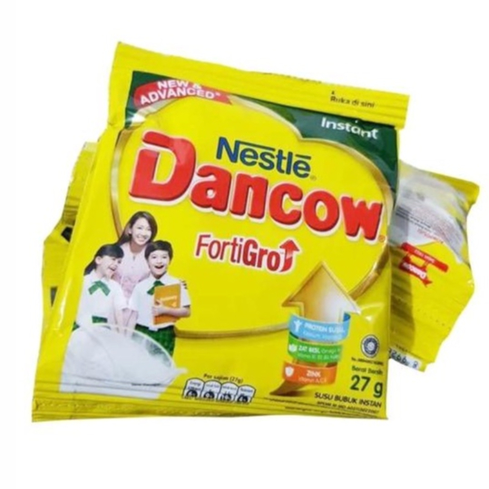 

Dancow fortigro susu instan sachet per-3 pcs