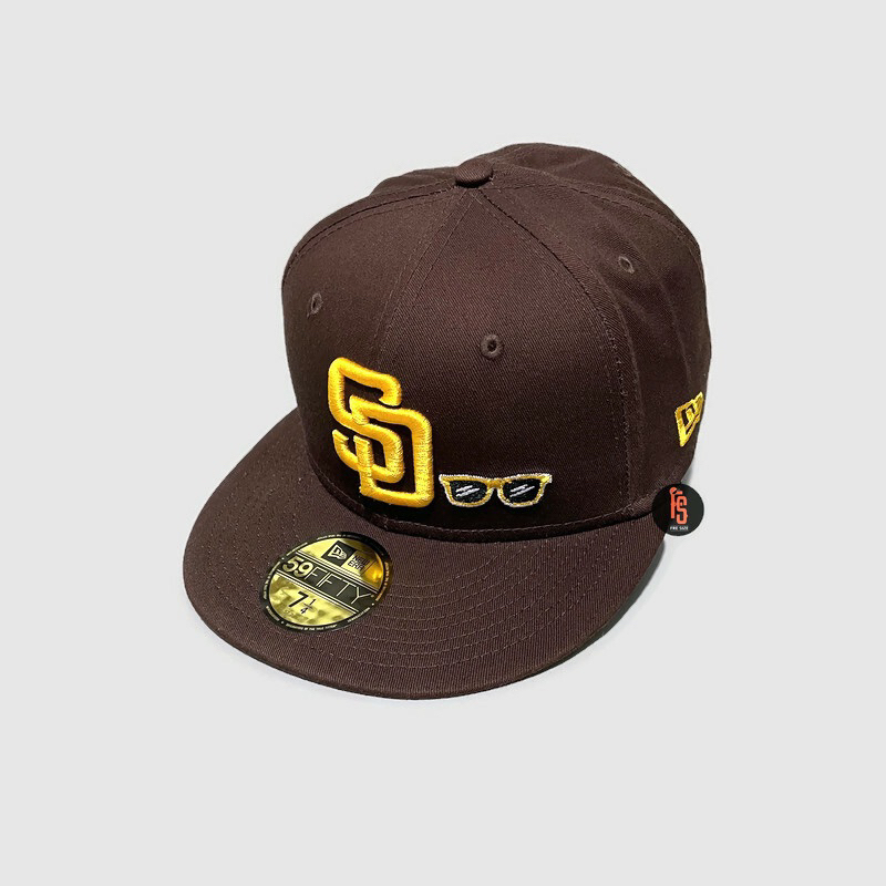 TOPI NEW ERA ORIGINAL 5950 COTTON BURN SAN DIEGO PADRES WALNUT UV GREY