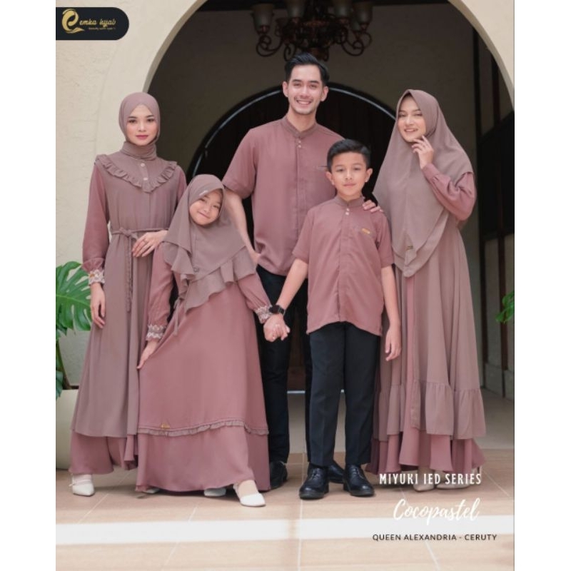 Dad pendek - Sarimbit Miyuki Emka hijab