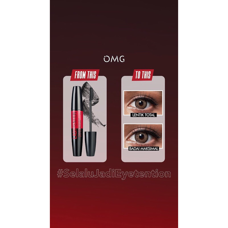 [BISA COD] OMG Lashtension Waterproof Mascara - Maskara OMG lashtension - Mascara Waterproof - Maskara OMG