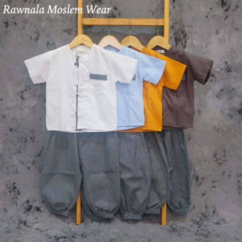 Baju Bayi Setelan Baju Celana Zavier Koko Bayi Branded Cutekids