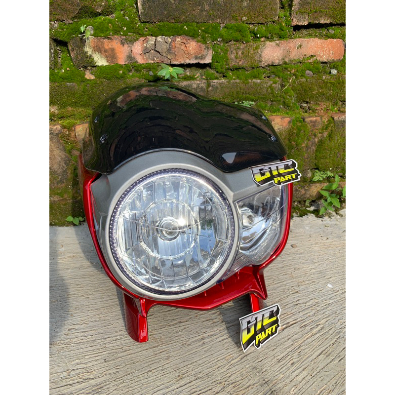 Batok kepala honda tiger revo set lampu pece set visor tiger revo pece