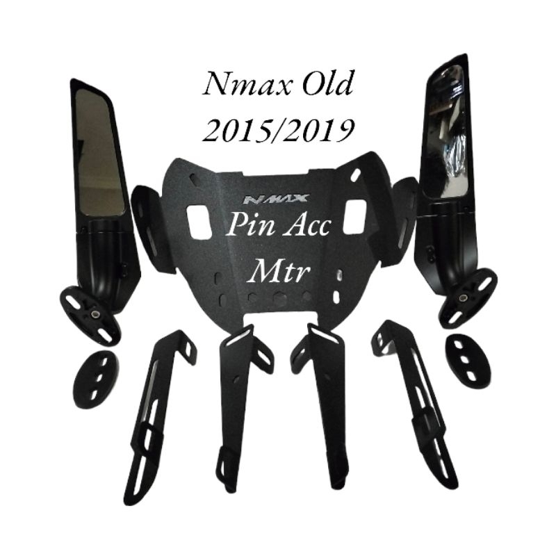 Paket Breket Serfo Batman+Spion Winglet Kaca Besar PNP Motor Nmax New 2020/2022/Nmax Old 2015/2019 pnp