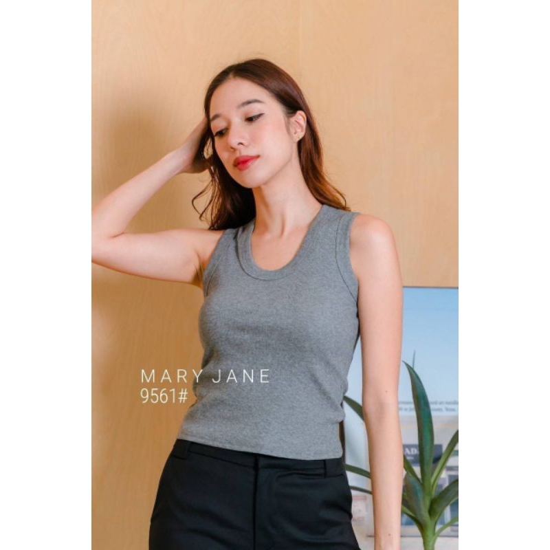 [Jisu] - TankTop Atasan Wanita/TankTop Mary Jane Import