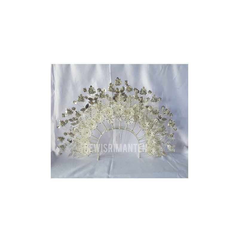 Bando pengantin/Suntiang pengantin/Mahkota trap bunga