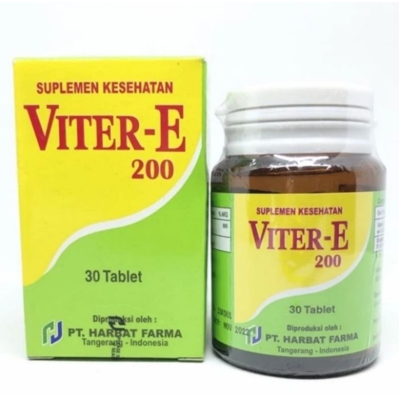 viter e vitamin e 200 mg daya tahan tubuh dan stamina isi 30 tablet