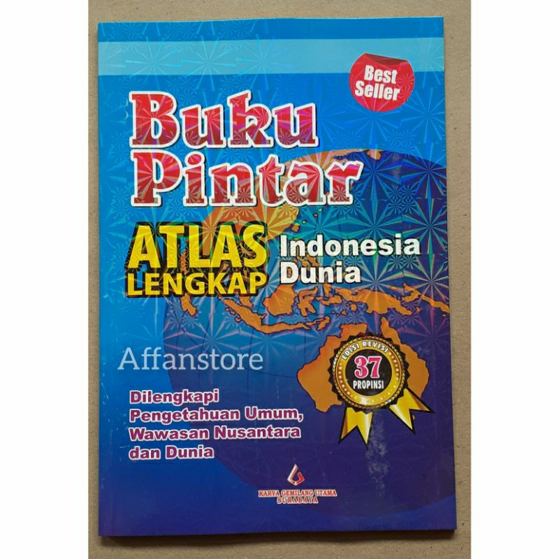 Buku Pintar Atlas Indonesia Dan Dunia Untuk Anak Sekolah