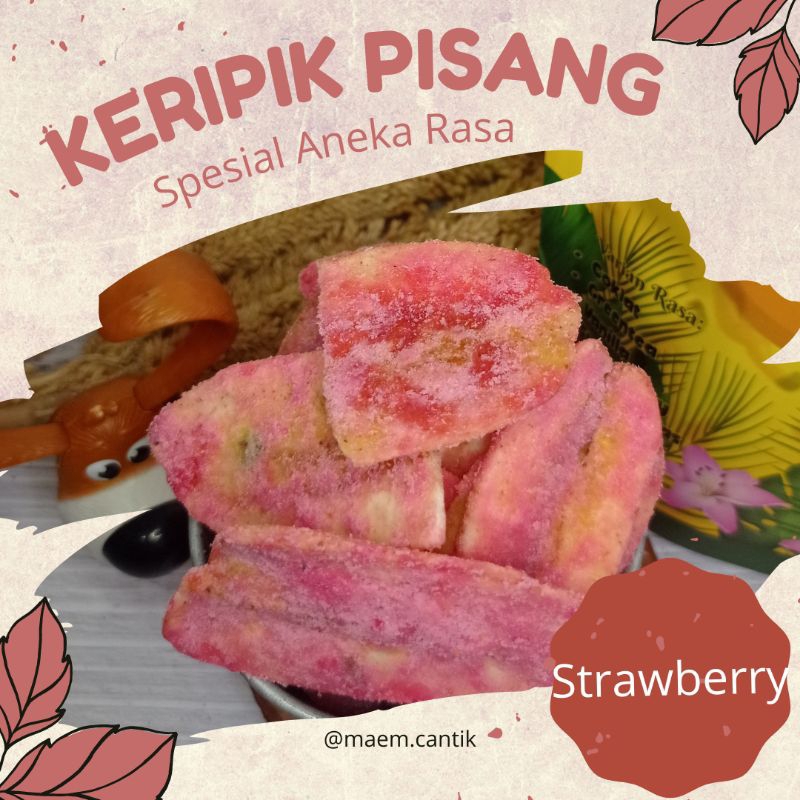 

Keripik Pisang Khas Lampung Rasa Strawberry