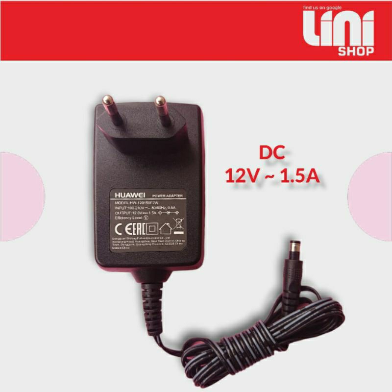 ADAPTOR CHARGER 12V 1,5A 1.5A CCTV LED HT MODEM ROUTER HUAWEI ORI
