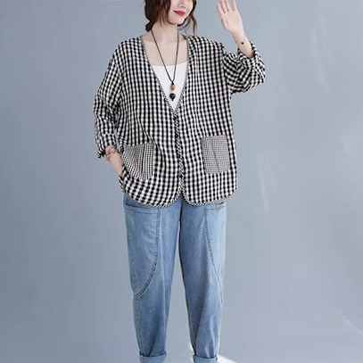 Outwear Cardigan Motif Square Wanita/ Kiyowo JUMBO Outer MotiF/PROMO Outer Atasan Wanita Outer Wanit