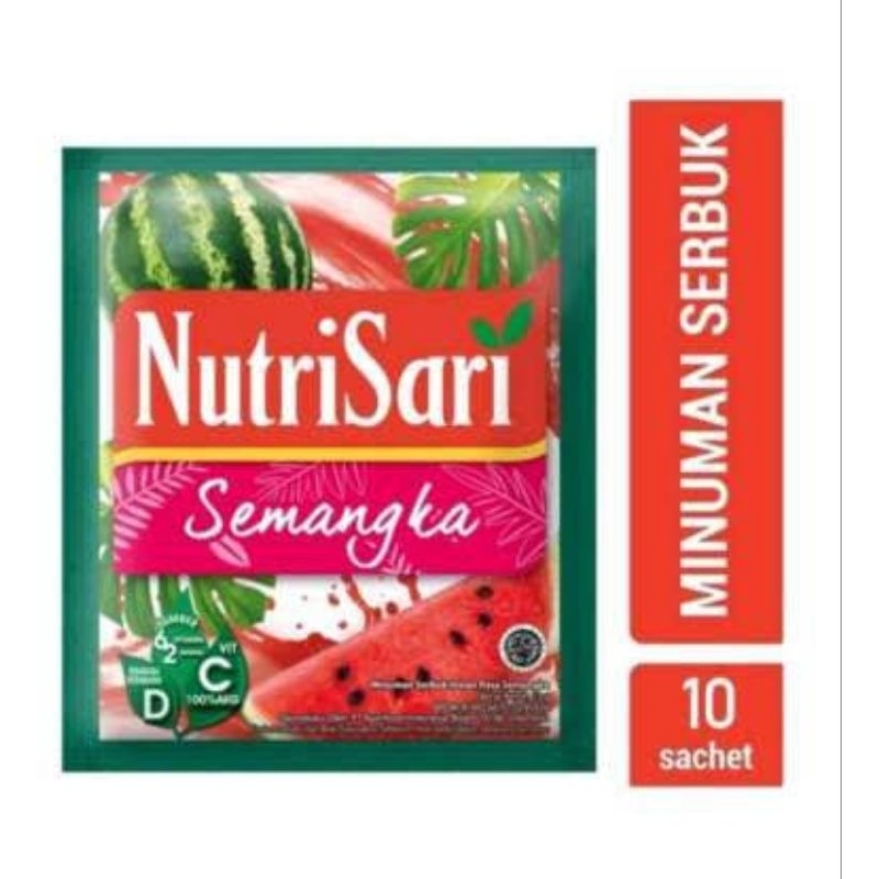 

NUTRISARI SEMANGKA Minuman Serbuk Sari Buah 10sch