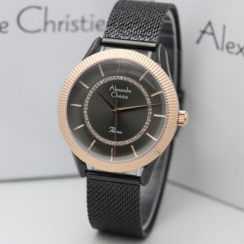 JAM TANGAN WANITA ALEXANDER CHRISTIE 2887 ORIGINAL TALI PASIR