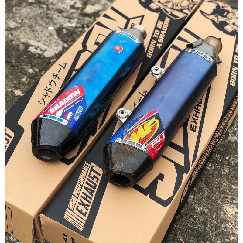 silincer only CRF150 KLX150 WR155 KLX TIGER KLX 230 KLX250 type POSEIDON Shadow Exhaust System
