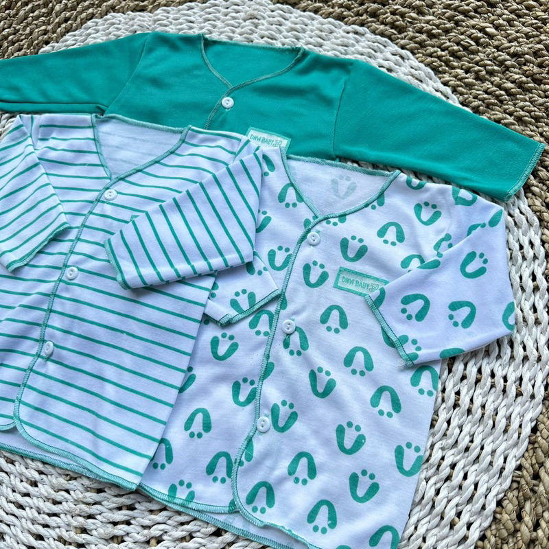 3 PCS Baju Lengan Pendek Bayi Bayi Atasan Bayi Baju Newborn Baju Bayi Baru Lahir Gift Bayi Hadiah Lahiran Bayi baju bayi lengan Pendek baju lengan panjang ASYAM BABY