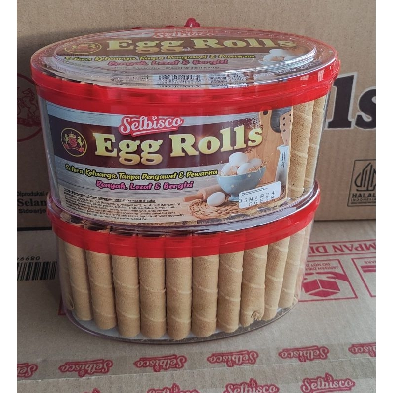 

Terbaru Eggroll Selbisco toples 210gram enak ED Feb 2026