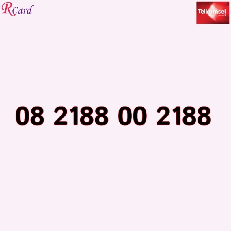 Perdana Nomor Cantik Simpati Telkomsel Cermin Mirror Rapi 2188 00 2188