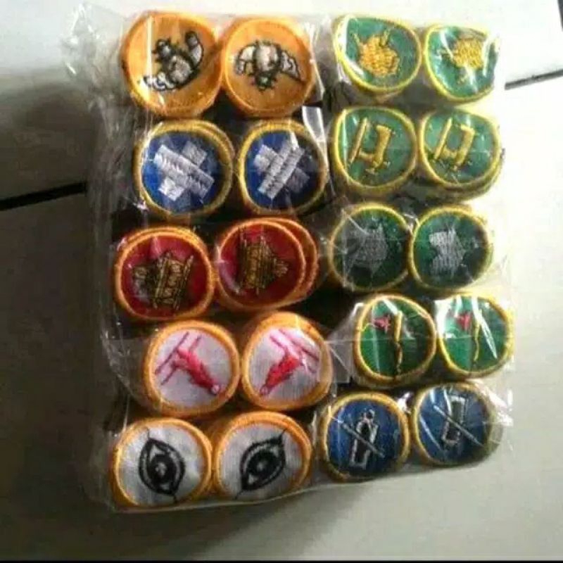 1000 biji bordir TKK Wajib. 100 biji x 10 macam TKK Wajib lengkap