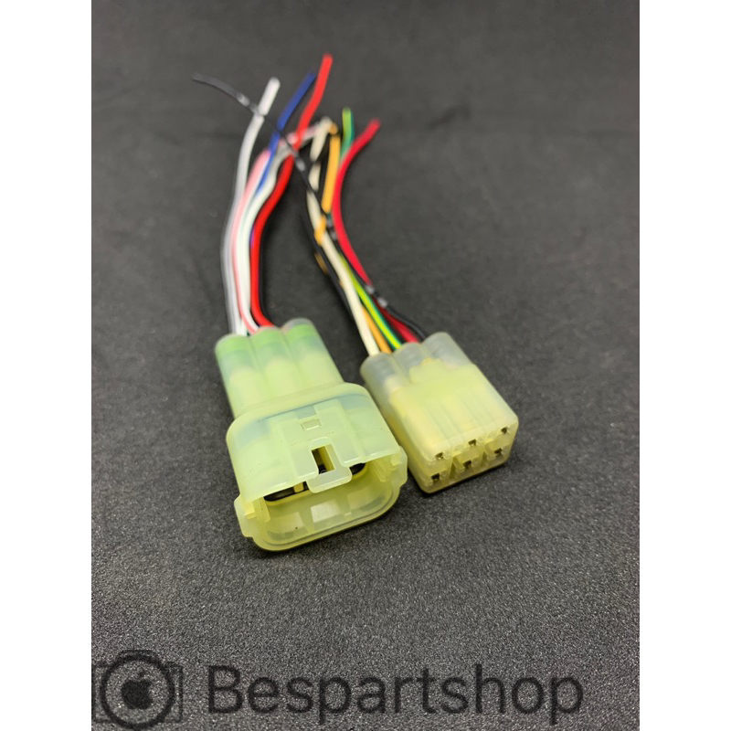 SOKET SOCKET KABEL DLC KAWASAKI PIN 6 SET MALE FEMALE SOKET DLC RESET DLC SHORT