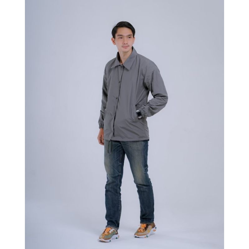 JAKET COACH POLOS ORIGINAL DISTRO WATERPROOF M - XXL (BISA COD)