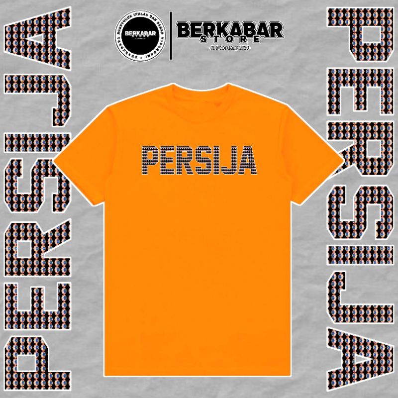 Kaos Persija/T-shirts Pria Persija/Tshirts Persija •BerkabarStore•
