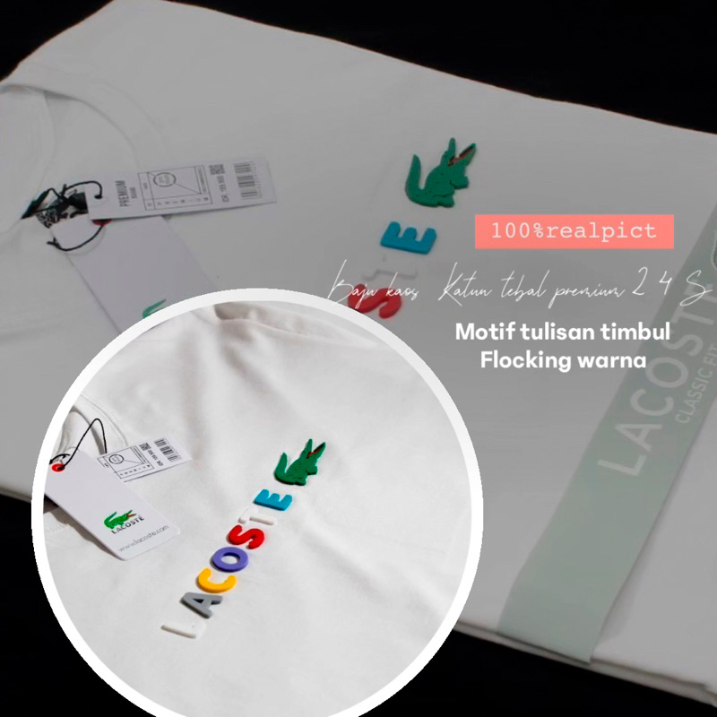 BAJU KAOS KATUN DISTRO PRIA MOTIF TULISAN TIMBUL FLOCKING 100%REALPICT BAHAN KATUN PREMIUM