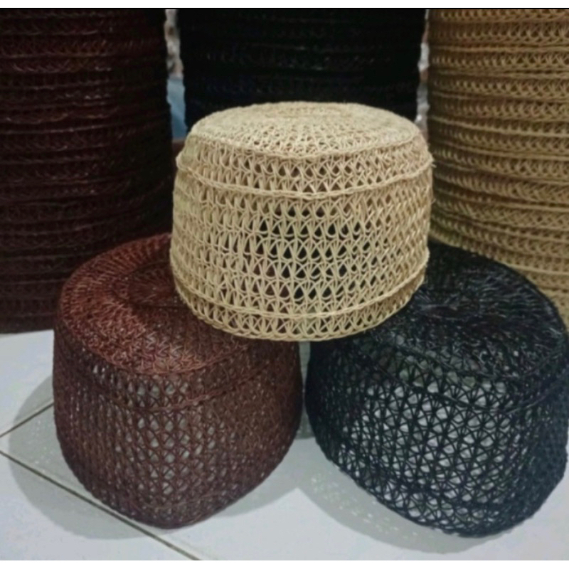 Peci/songkok/kopiah/peci rotan/peci akar rotan/peci asli kalimantan/kopiah