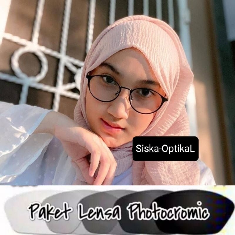 Kacamata Wanita 9614 Free Lensa Minus& cylinder / Kacamata Blueycromic / Kacamata Photocromic / Kaca