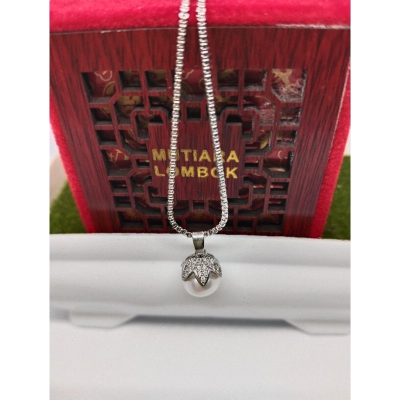 KALUNG DAN LIONTIN MUTIARA ASLI LOMBOK/KALUNG/LIONTIN/MUTIARA LOMBOK/COD/MUTIARA LAUT/MUTIARA TAWAR