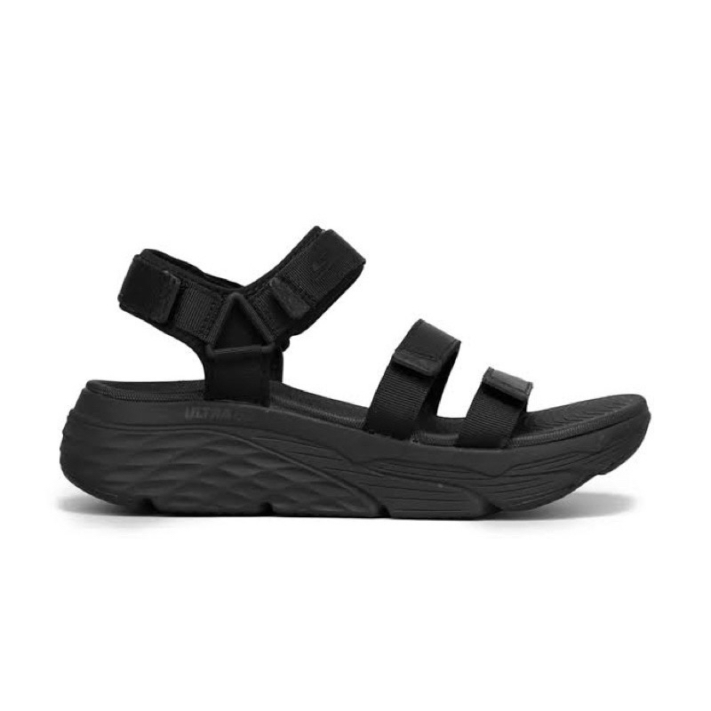 Sandals Wanita Skechers Max Cushioning Black (SKE140218BBK)