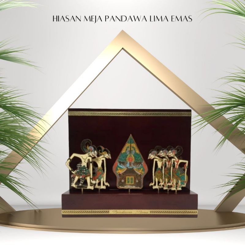 Souvenir Hiasan Meja Wayang Pandawa Lima