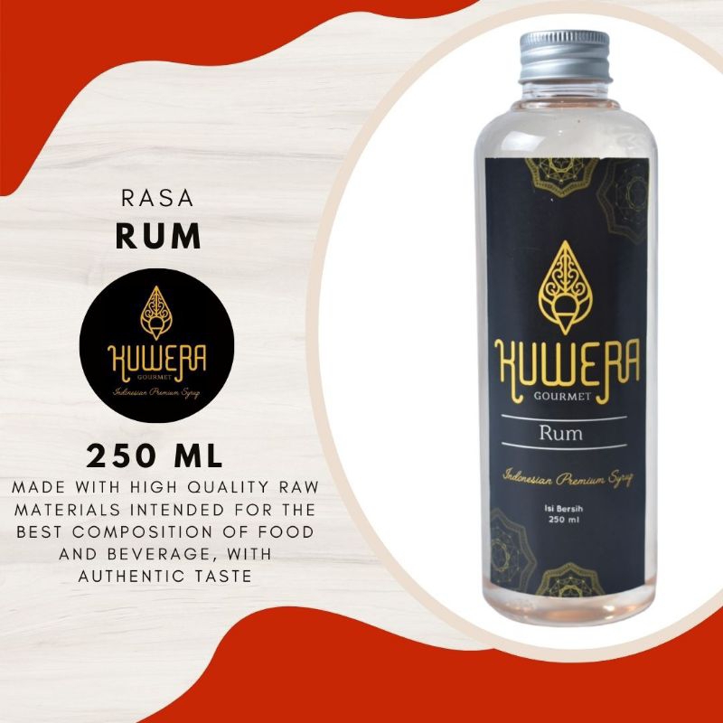 

Sirup Rum - Kuwera syrup 250 ml