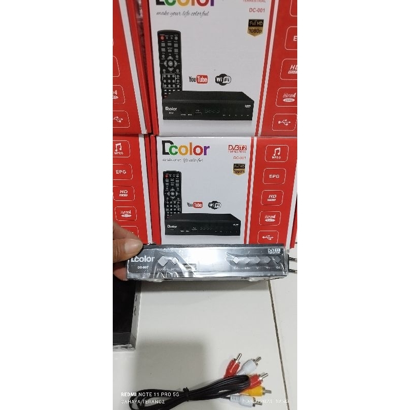 STB DCOLOR KUMPLIT KABEL RCA