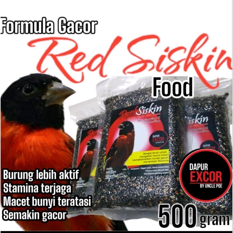 Pakan Red Siskin Gacor Excor - 500gr