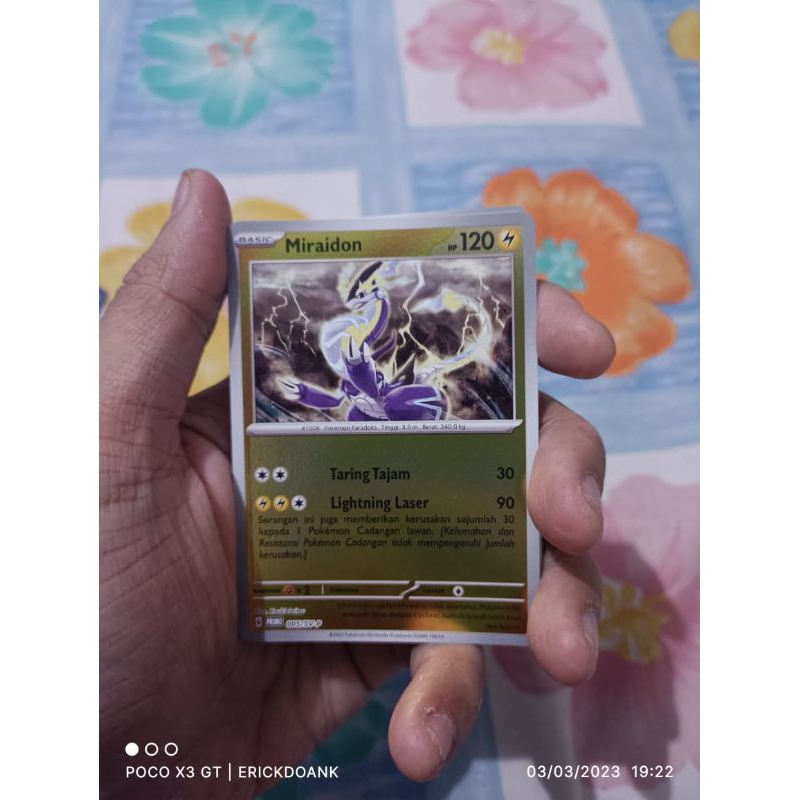 kartu pokemon bahasa Indonesia scarlet violet miraidon promo
