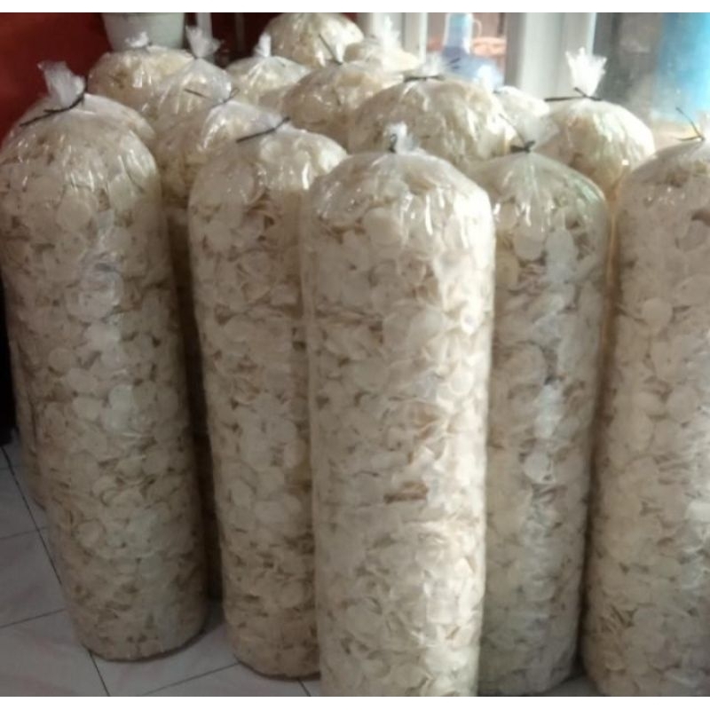 

Kemasan 5 kg opak singkong koin kucai khas Wonosobo bisa COD