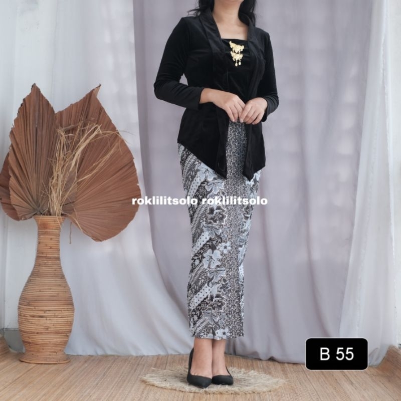 Rok span batik  Rok span belahan depan Rok batik kondangan Rok batik foil premium / Bawahan kondangan / Rok batik