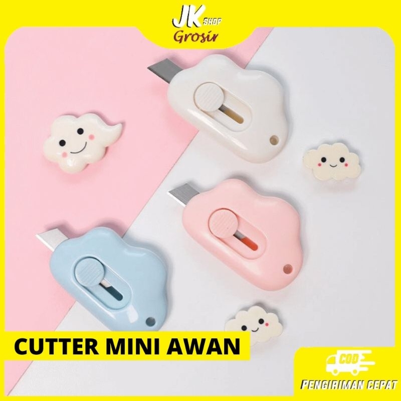 

Jk Cutter Mini Bentuk Awan | Pisau Pemotong Mini | Cutter Kertas Ukuran Mini | Cutter Bentuk Karakter Awan
