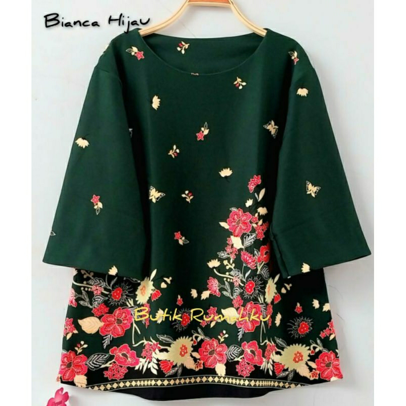 BLOUSE ATASAN JUMBO SCUBA ATASAN SCUBA WANITA JUMBO