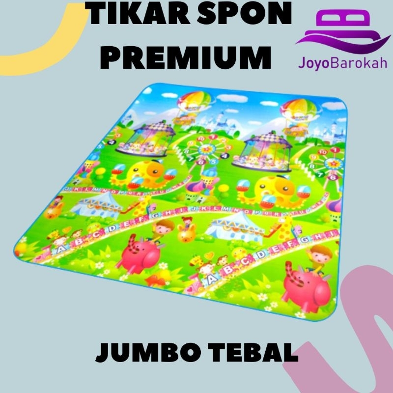 Tikar eva plastik spon motif karakter 120X140