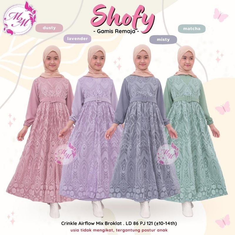 shofy gamis remaja by m2m