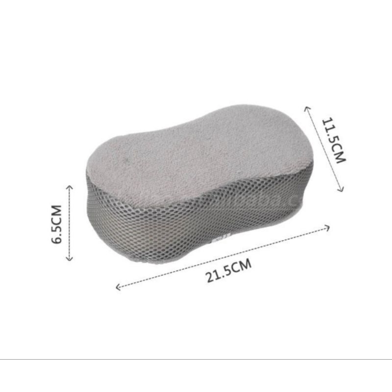LIAO Spons Pembersih Cuci Mobil Microfiber Sponge Serbaguna