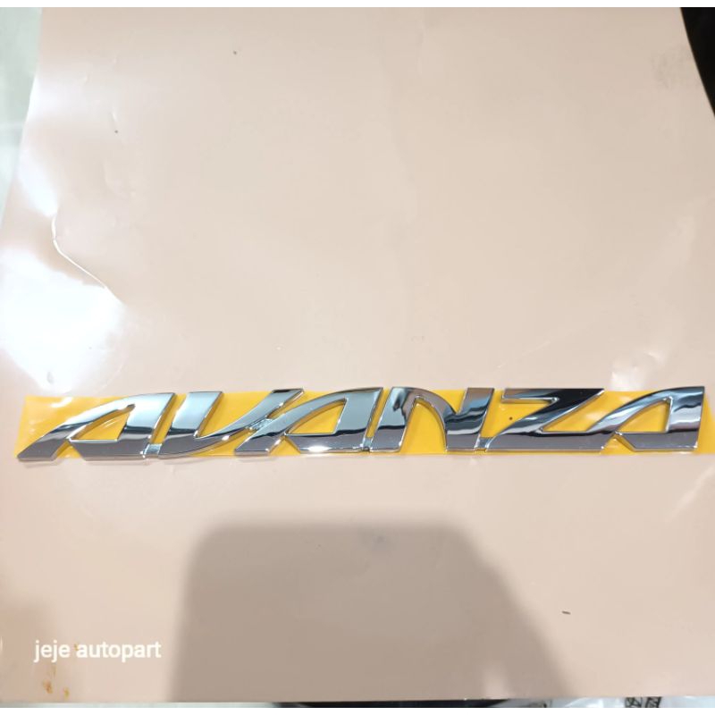 logo emblem bagasi tulisan AVANZA original