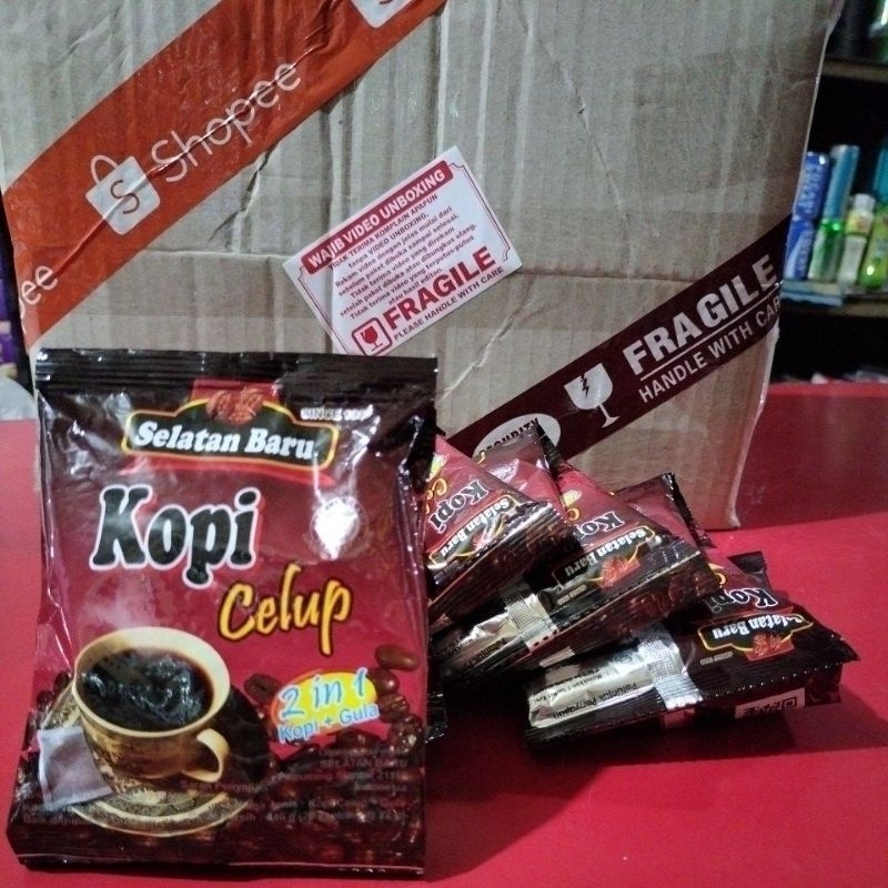 

Kopi celup 2 in 1 kopi + gula 10pics@20g