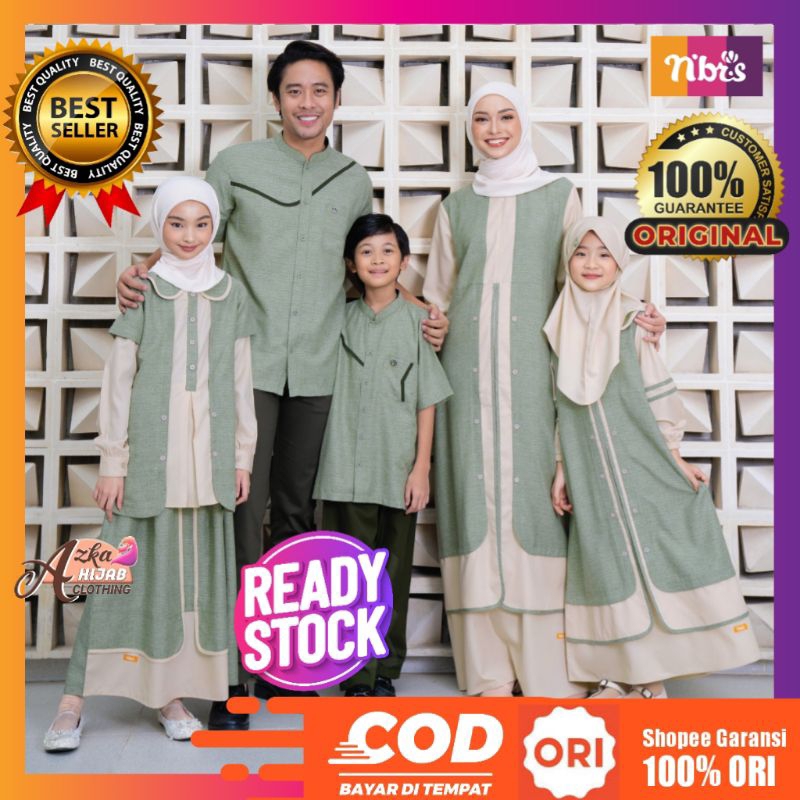 SARIMBIT BASMA SAGE GREEN NIBRAS / SARIMBIT NIBRAS TERBARU 2023 / NIBRAS SARIMBIT KELUARGA 2023 / BA